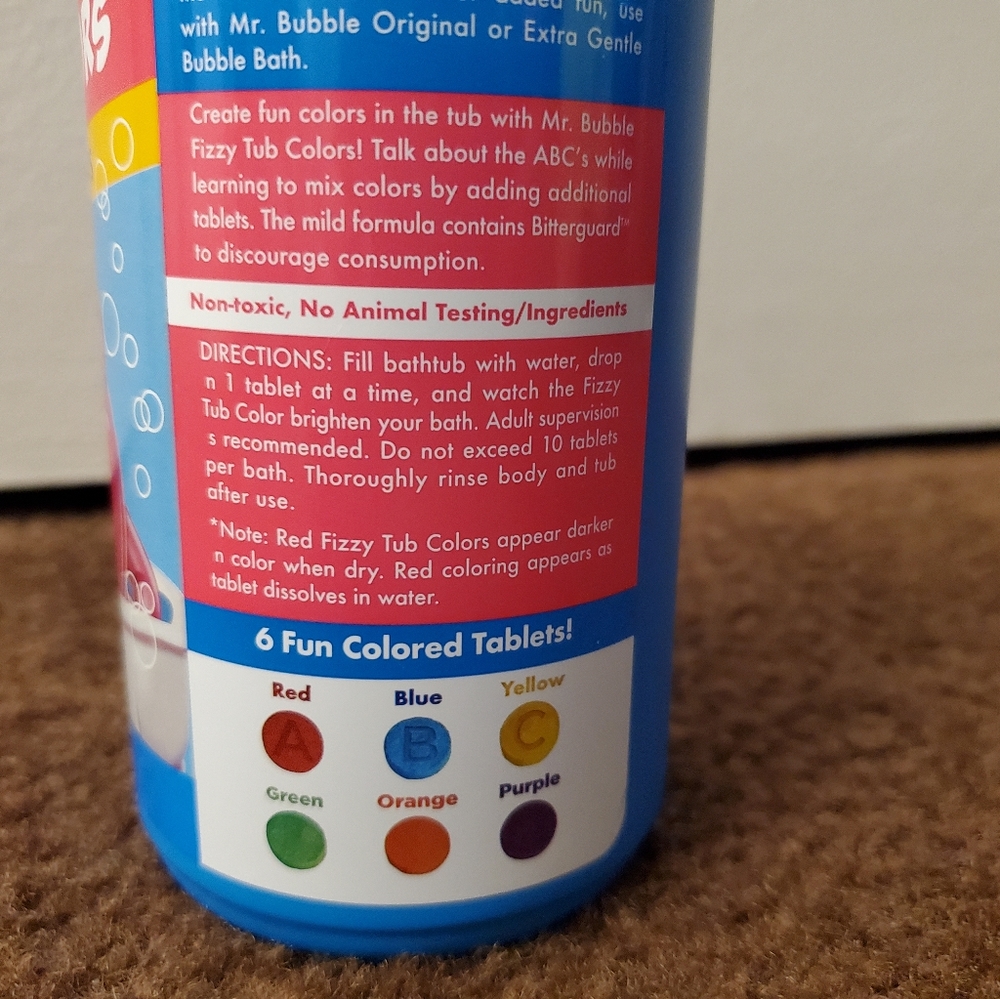 Mr. Bubble Bathtime Water Coloring Tablets - Picture 5 of 6